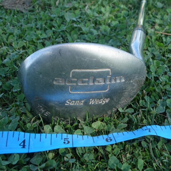 acclaim Right Handed Sand Wedge The Accurate Weapon with Gold Pride Tour Wrap - Picture 5 of 14